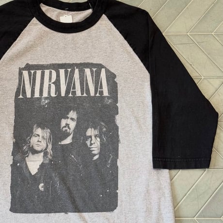 NIRVANA ラグラン七分袖Tシャツ