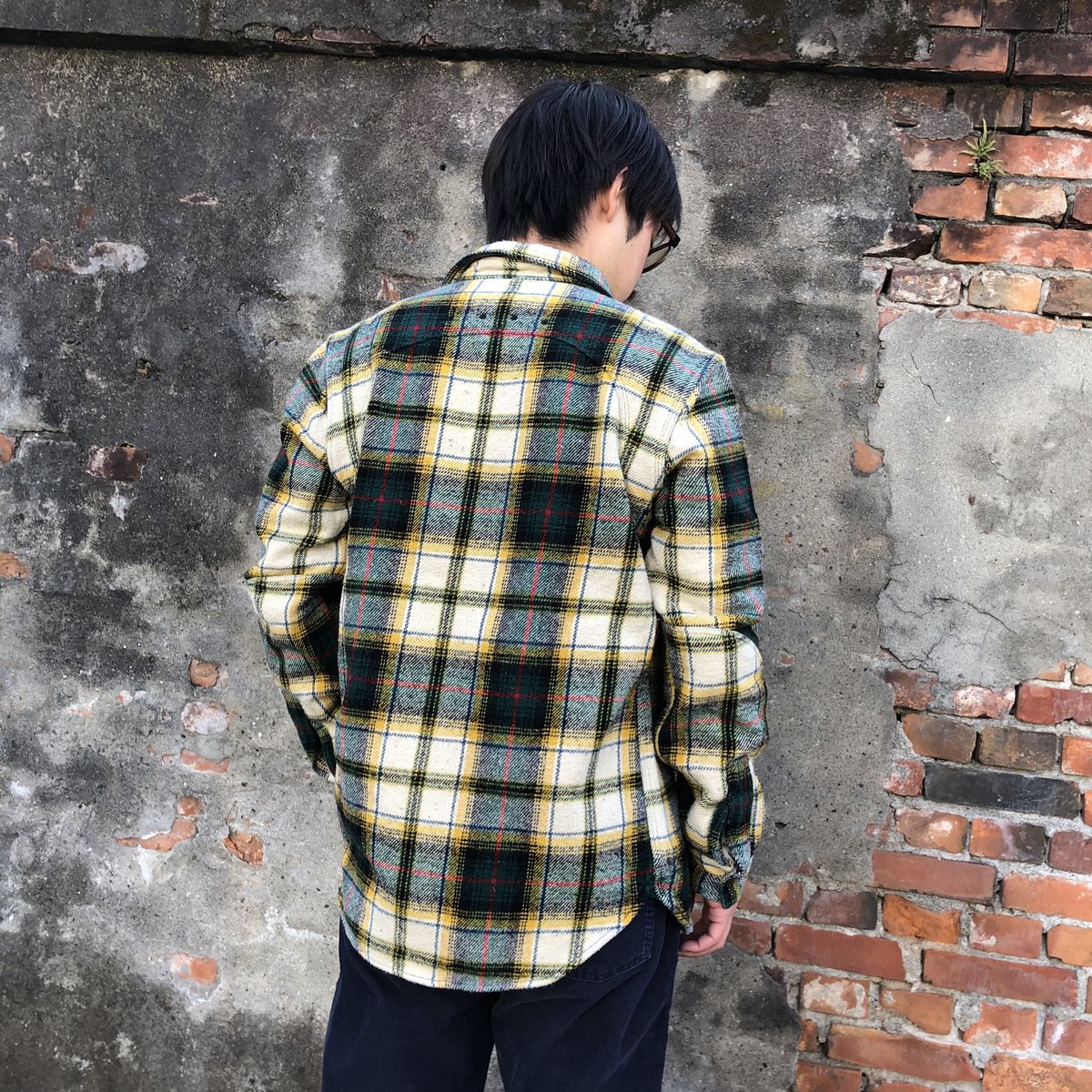 RRL コットンネルシャツ L ブラウン 茶色 マチ付 RRL コットンネルシャツ L ブラウン 茶色 マチ付 - トップス