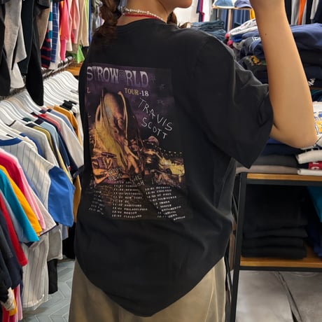 TRAVIS SCOTT 両面プリントツアーTシャツ