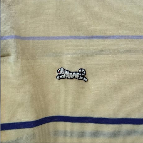Le TIGER 刺繍入りボーダーポロシャツ