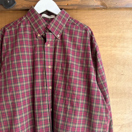 L.L.Bean タータンチェック柄シャツ