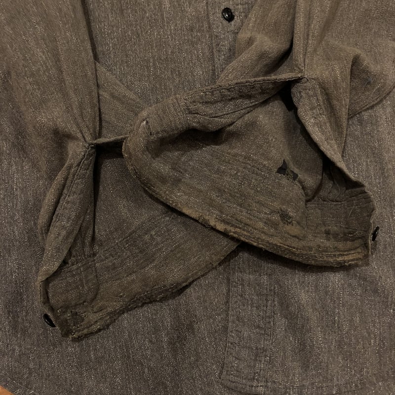 60's Sears L/S ブラックシャンブレー | CUSTOM FEVER