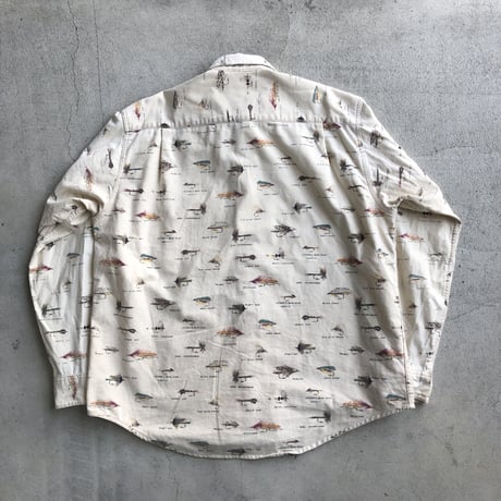 〜00's ORVIS ルアー総柄シャツ
