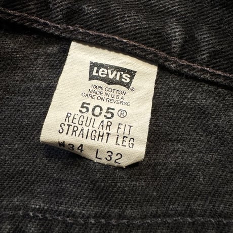 USA製 Levi's505  W34×L32ブラック