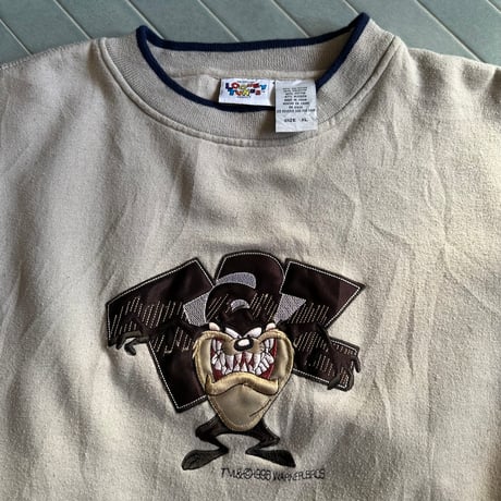 ルーニー・テューンズ タズ 刺繍トレーナー