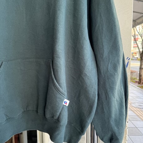 〜90's USA製 RUSSELL 無地フーディ XL