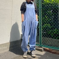 小花柄リラックスオールインワン