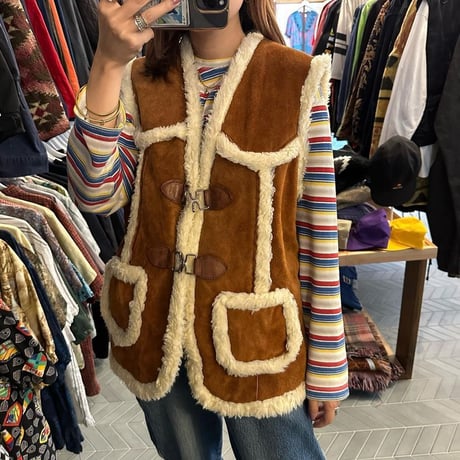 メキシコ製ムートンベスト