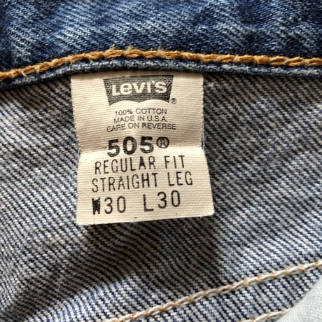 90年代USA製リーバイス505 W30×L30