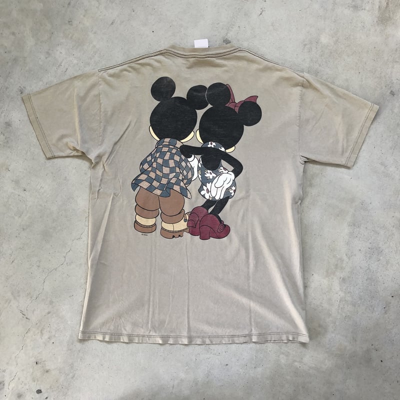 90年代ミッキー,ミニープリントTシャツ L | CUSTOM FEVER