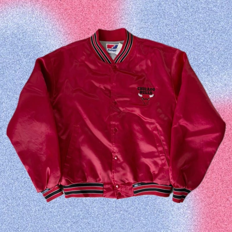CHICAGO BULLS サテンスタジャン レッド USA製 Chicago Bulls サテンスタジャン | CUSTOM FEVER
