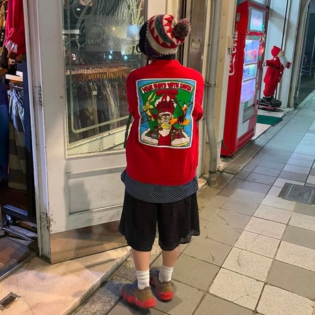 USA製 TULTEX  タズマニアンデビル　クリスマススウェット