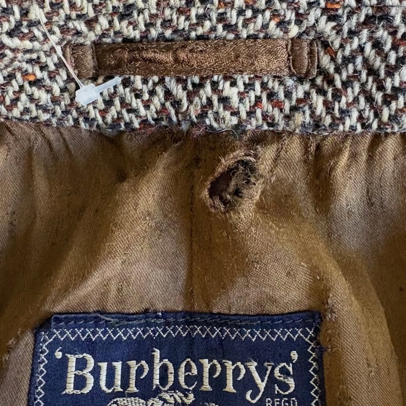 Burberrys'ヘリンボーン柄ウールコート | CUSTOM FEVER