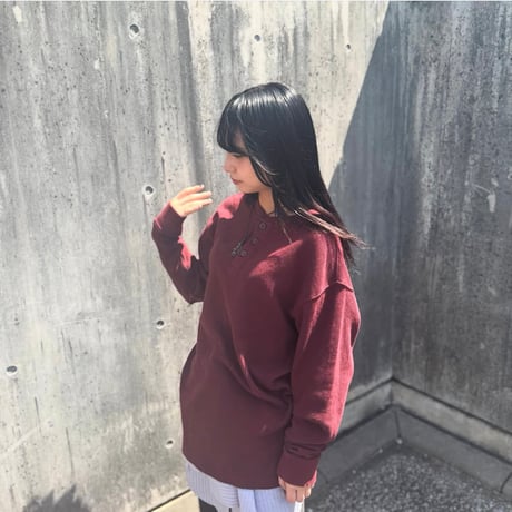 RED HEAD ヘンリーネックサーマルロンT