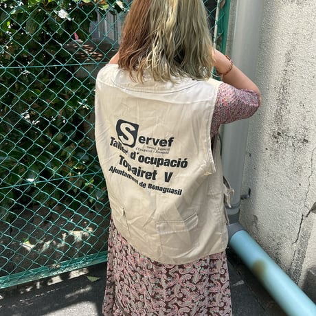 バッグプリント フィッシングベスト