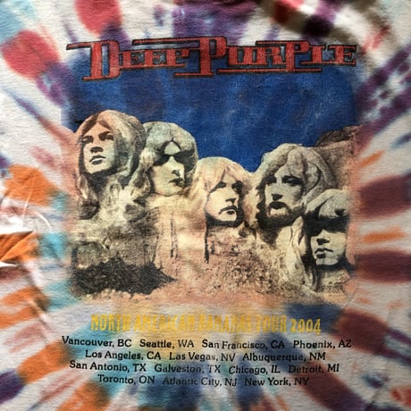 2004年 DEEP PURPLE タイダイバンドTシャツ
