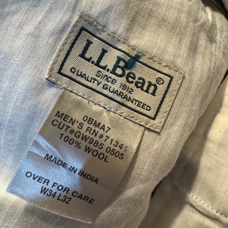 L.L.Bean ウールスラックス W34×L32