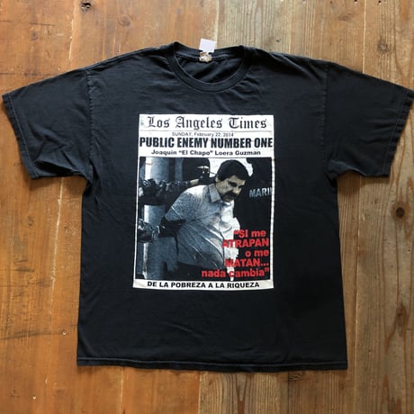 麻薬王ホアキン グスマン逮捕Tシャツ