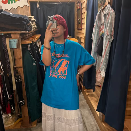 USA製 FRUIT OF THE LOOM 95s 魚Tシャツ