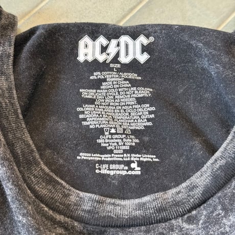 AC/DC ファイヤーロゴツアーTシャツ