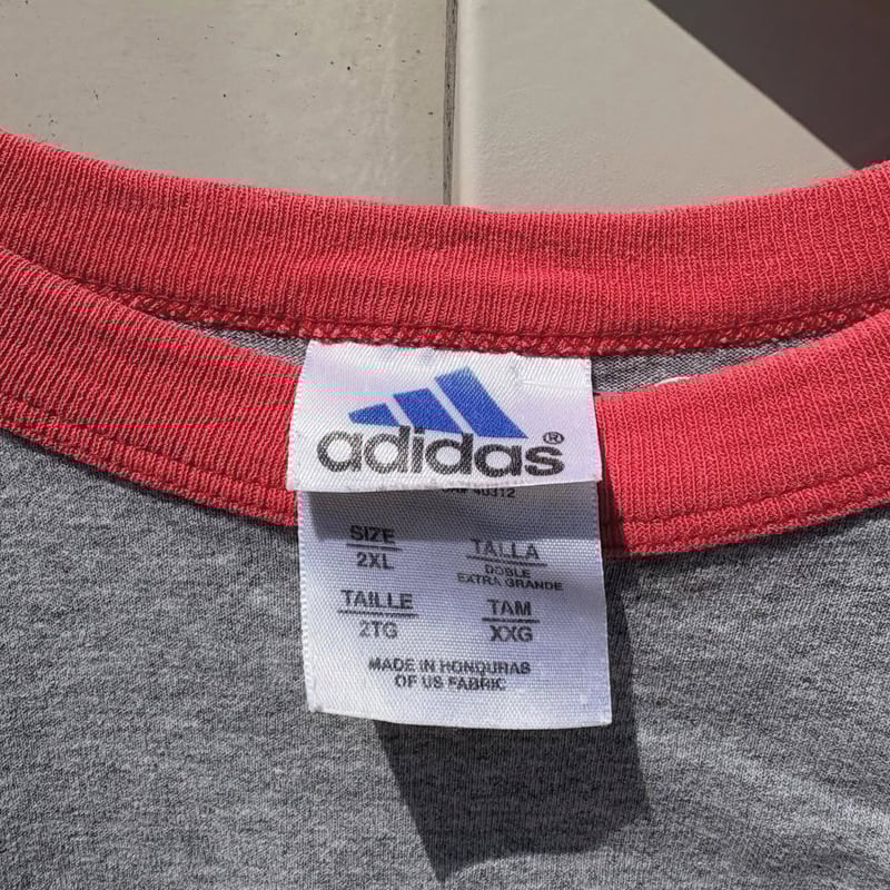 adidas ワンポイント刺繍リンガーTシャツ | CUSTOM FEVER