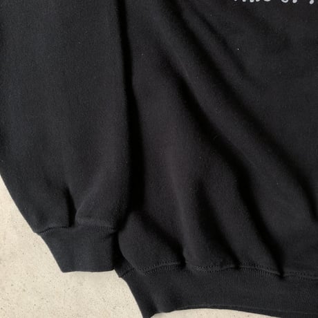 〜90's プリントスウェット 黒 XL