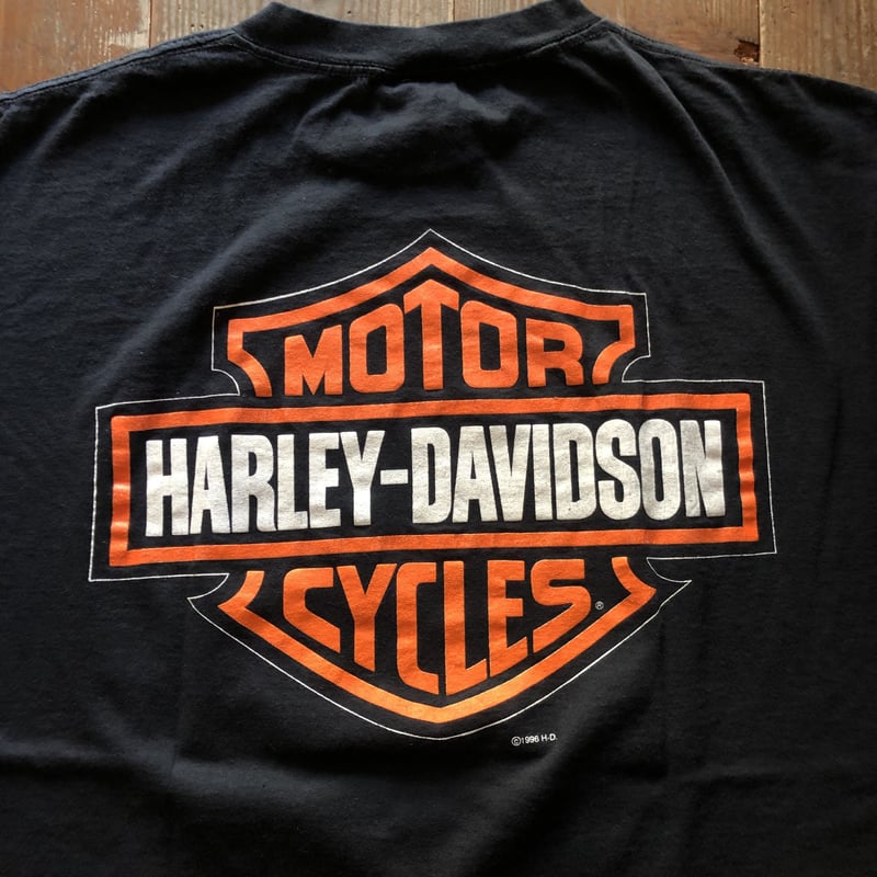 【XL】1996 Harley Davidson ハーレーダビッドソンTシャツ 1996 HARLEY DAVIDSON プリントT | CUSTOM FEVER