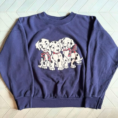90s USA製 ３匹のわんちゃんスウェット  のコピー