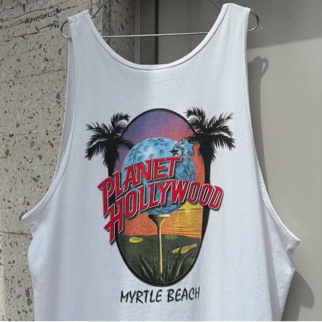 USA製 PLANET HOLLYWOOD バックプリントタンクトップ