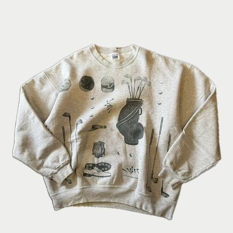90's USA製プリントスウェット XL