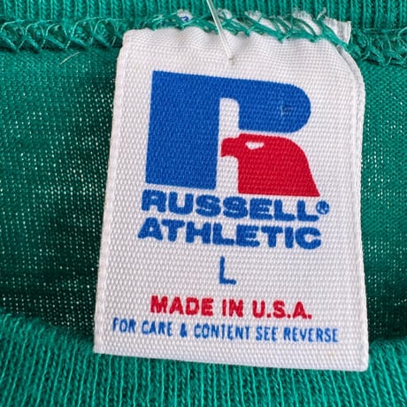 90's USA製 RUSSELL ATHLETIC プリントTシャツ L
