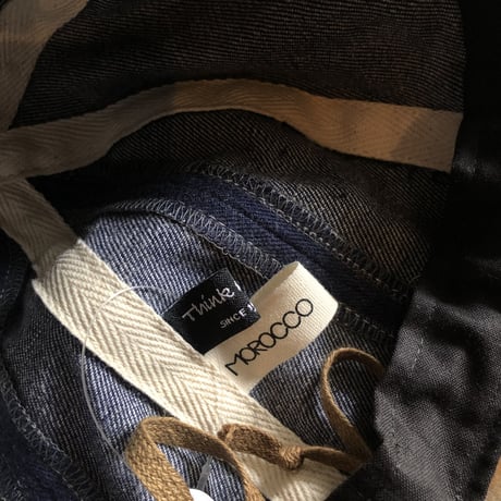 CF別注　Morocco 変形8枚CAP デニム,バットダイデニム