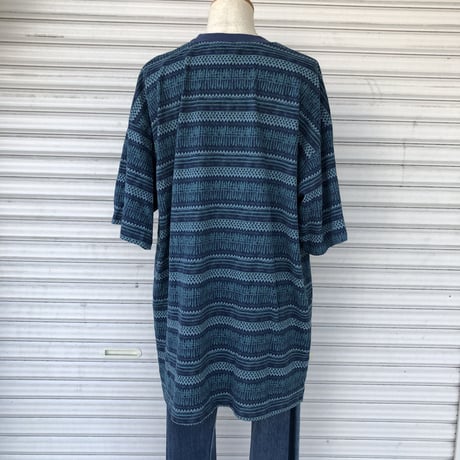 Ocean Pacificジャガードボーダー BIG Tシャツ 2XL