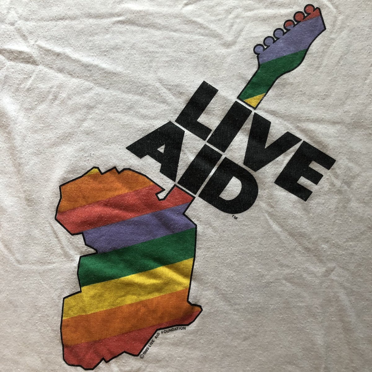 Live Aid ライブエイド ©1985 ロック バンドTシャツ Live Aid ライブエイド ©1985 ロック バンドTシャツ - メルカリ