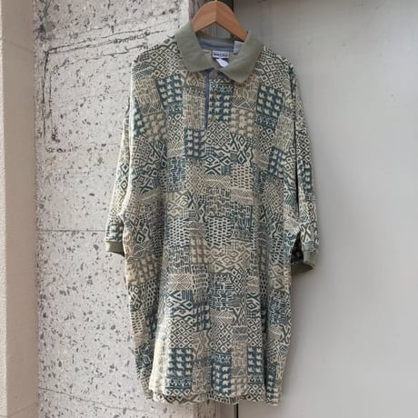 BUGLE BOY COMPANY 総柄ポロシャツ