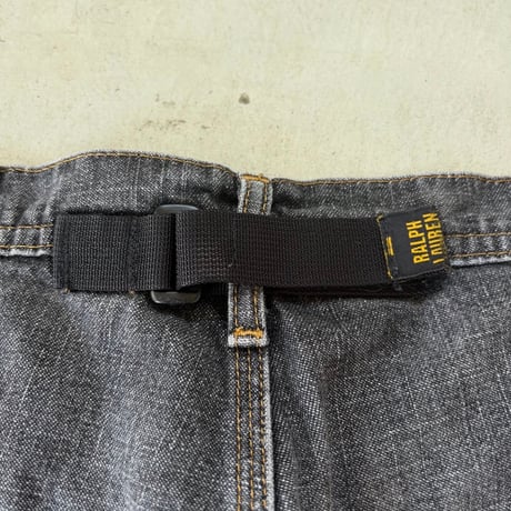POLO JEANS COMPANY ブラックデニムペインターショーツ