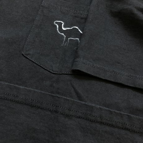 CAMEL  ポケ付きTシャツ 黒XL