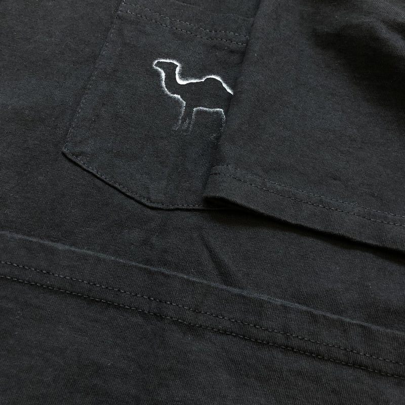 CAMEL ポケ付きTシャツ 黒XL | CUSTOM FEVER