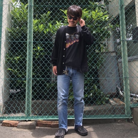 LACOSTEアクリルニットセーター 黒 L