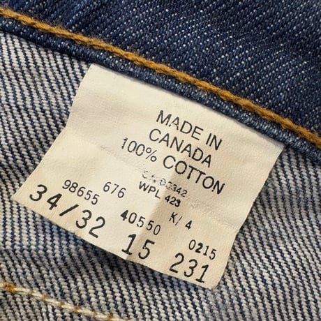 カナダ製Levi's550 RELAXED FIT TAPERED LEG W34×L32