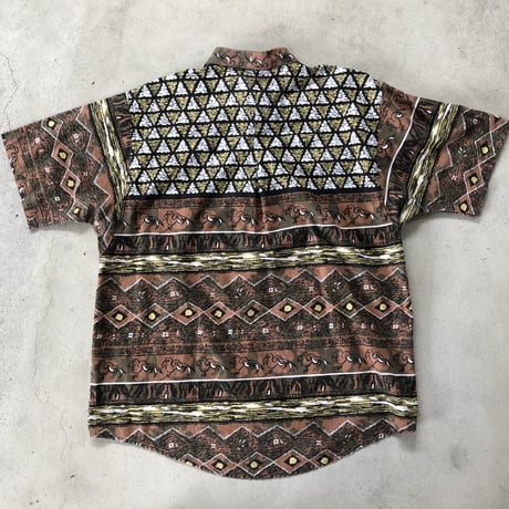 USA製 民族柄シャツ