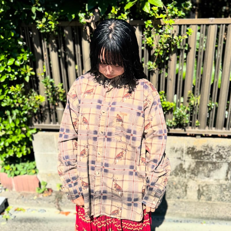 BUCKHORN RIVER トナカイ柄チェックシャツ | CUSTOM FEVER