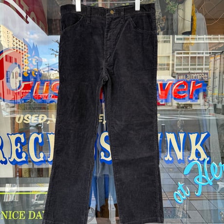 80's RUSTLER コーデュロイパンツ  ブラック