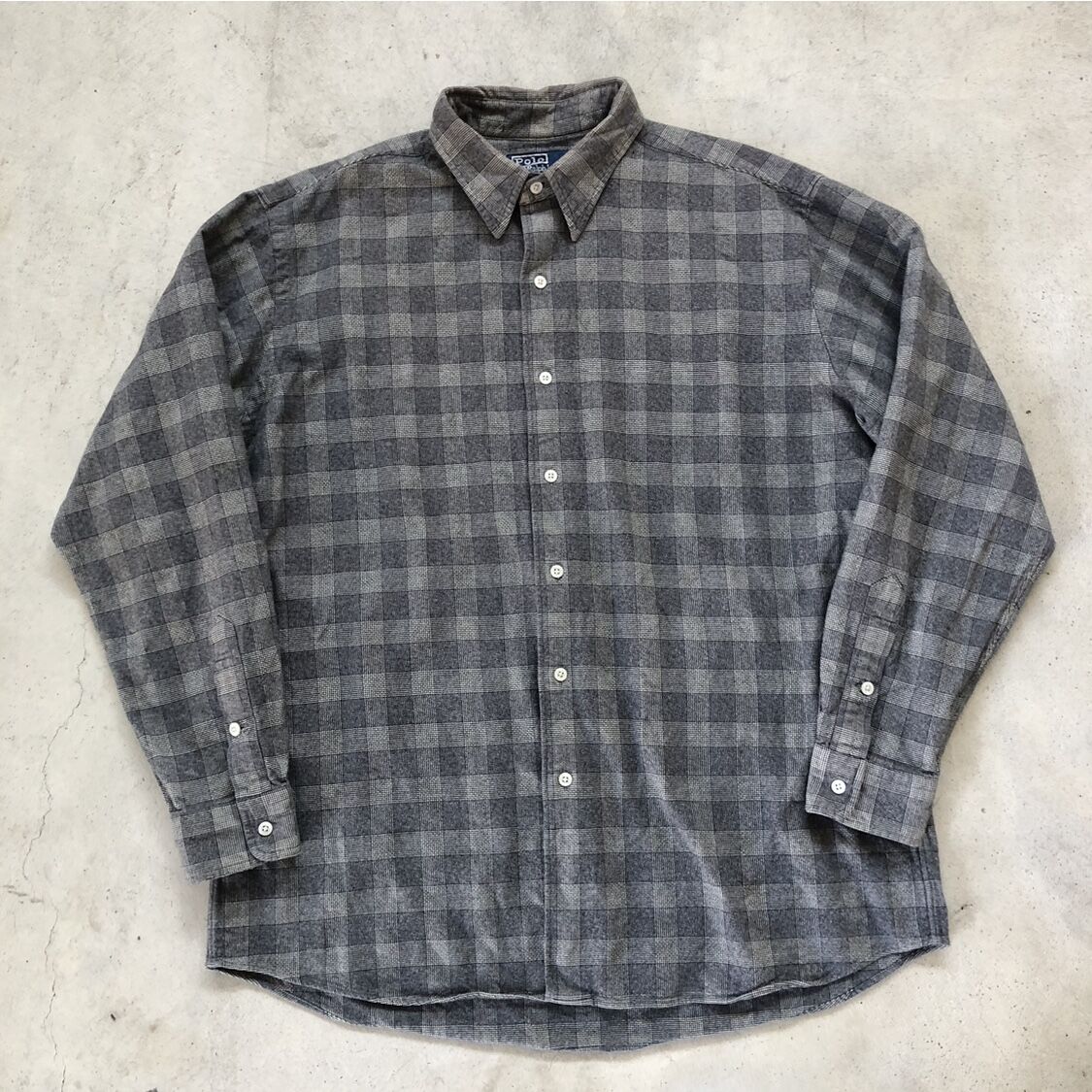 Ralph Lauren チェックシャツ 〝MERRIN〟L ポニーマーク無し Ralph Lauren チェックシャツ 〝MERRIN〟L ポニーマーク無し