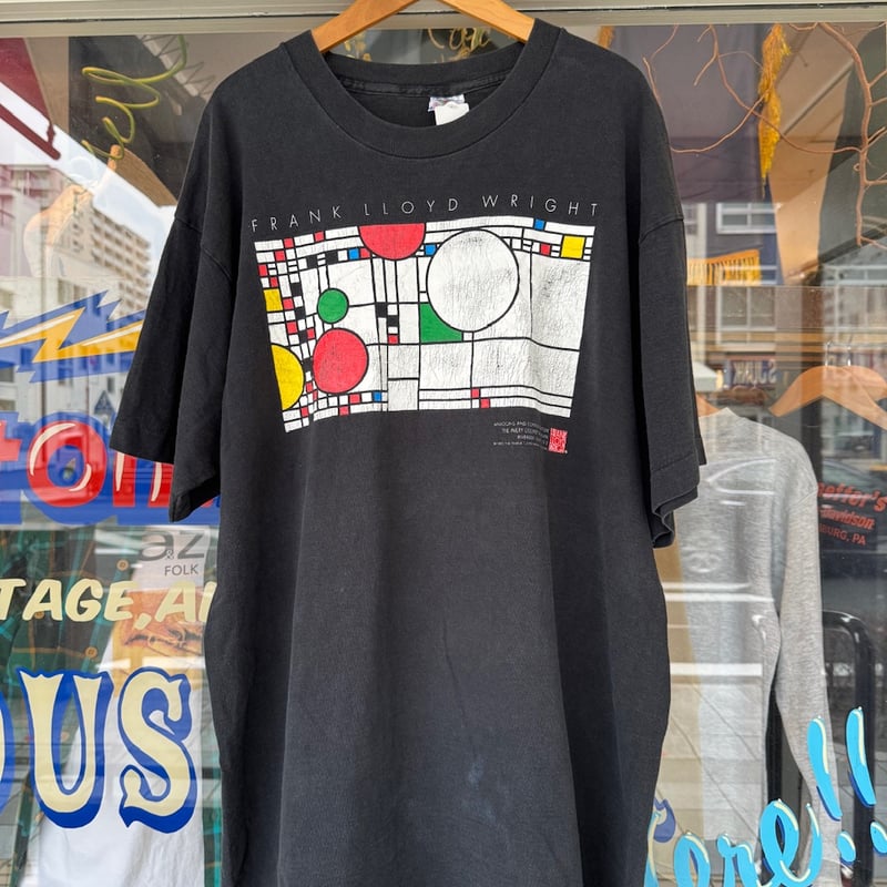 90's FRANK LLOYD WRIGHT プリントTシャツ XL | CUSTOM FEVER