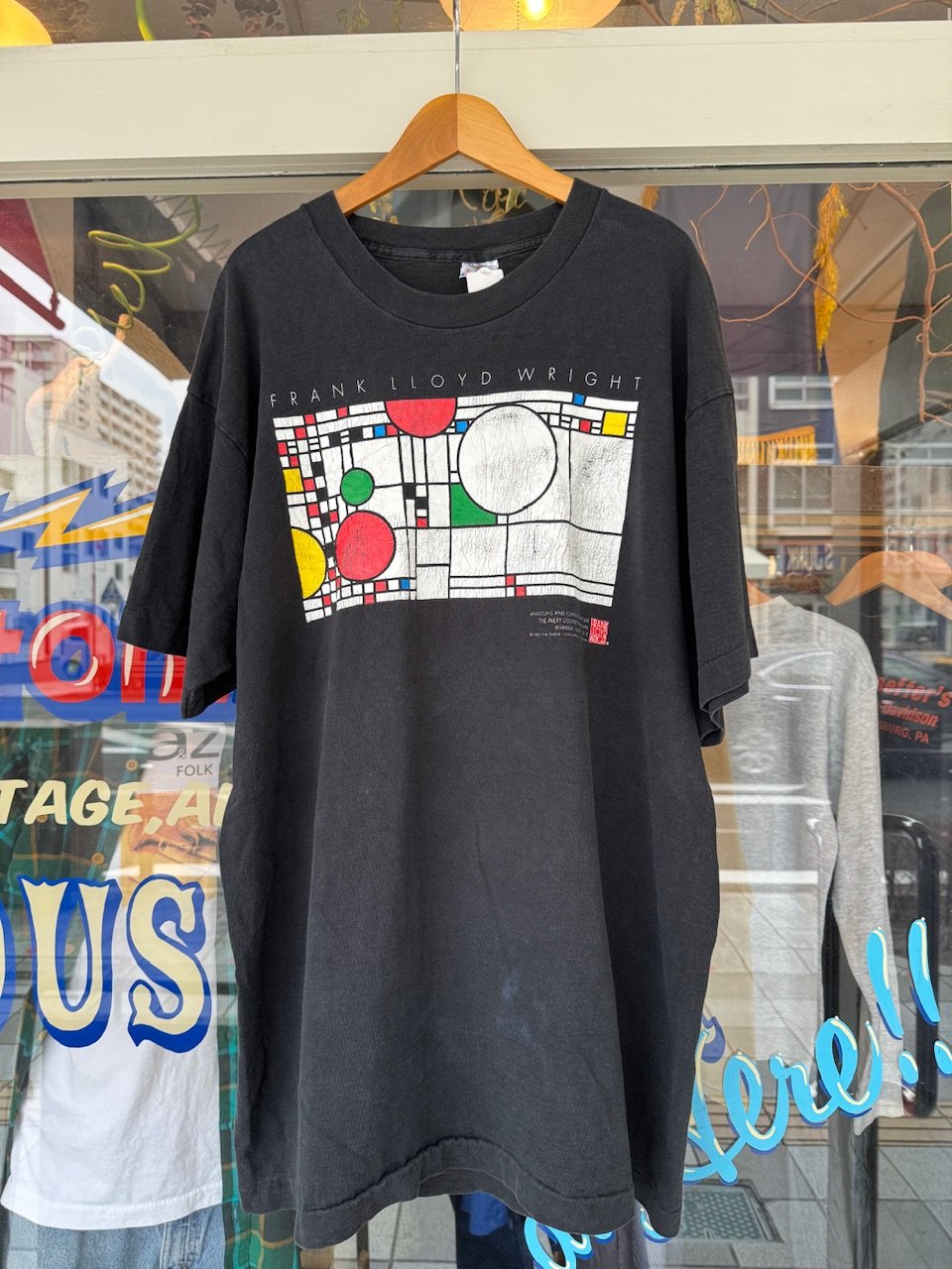 90's FRANK LLOYD WRIGHT プリントTシャツ XL | CUSTOM FEVER