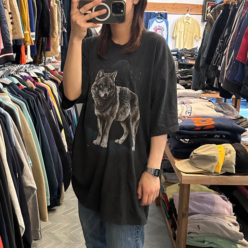 USA製 オオカミTシャツ | CUSTOM FEVER