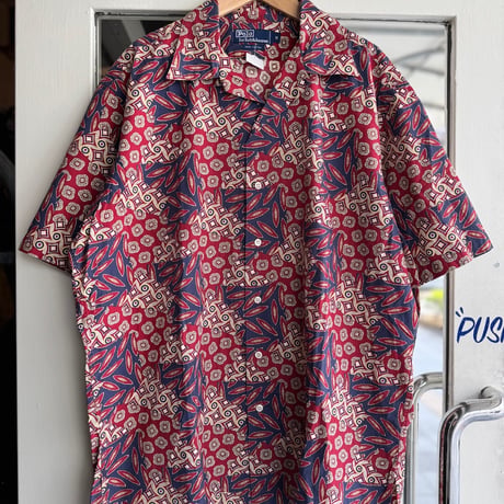 90's POLO by Ralph Lauren 総柄シャツ M