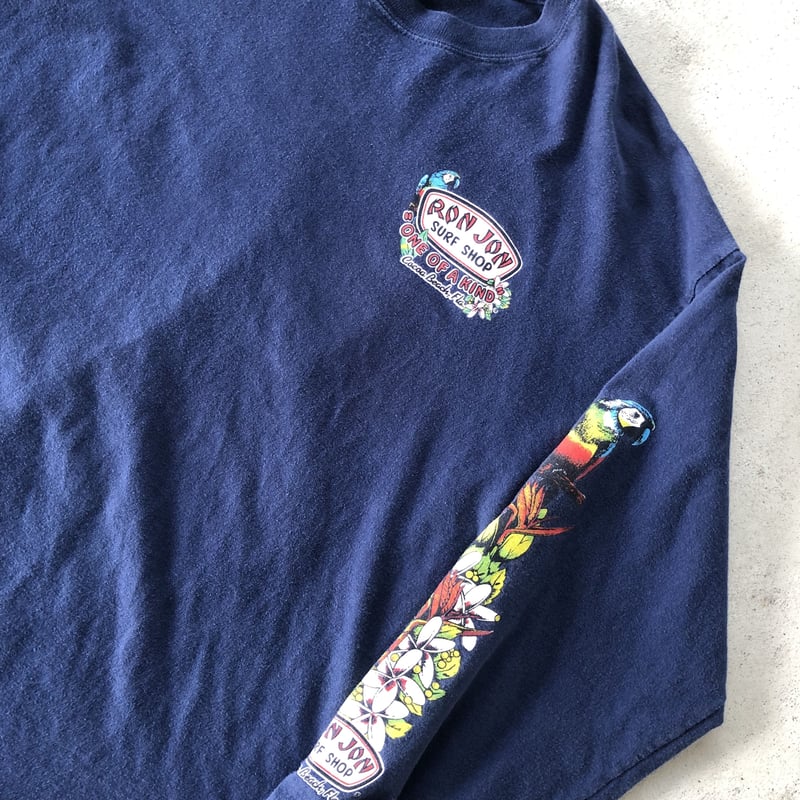 RONJON オールドサーフ サーフィン バックプリントロンT 長袖Tシャツ USA製 RON JON プリントロンT | CUSTOM FEVER