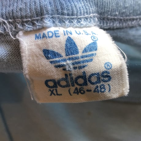 80's adidas プリントTシャツ